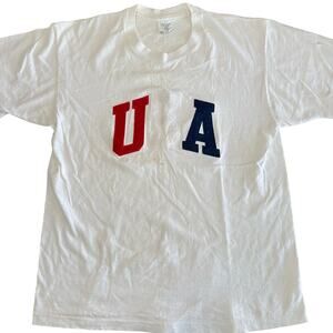 Vintage College Ware  90's USA Block Letter spell out t-shirt USA Size XL